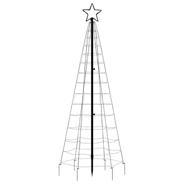 vidaXL Joulukuusivalo piikeillä 220 sinistä LED-valoa 180 cm - Jouluvalaistus