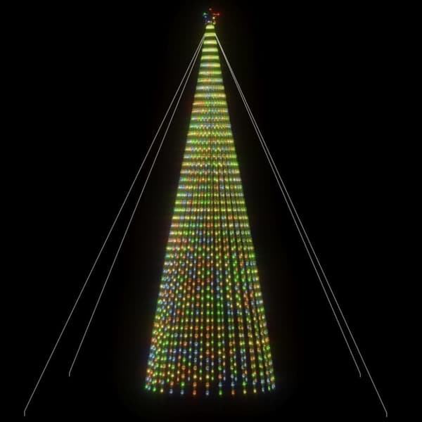 vidaXL Joulukuusi kartio 1544 värikästä LED-valoa 500 cm -  Jouluvalaistus
