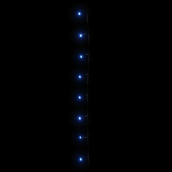 The Living Store Ljusslinga med 600 LED blå 60 m PVC -  Julbelysning