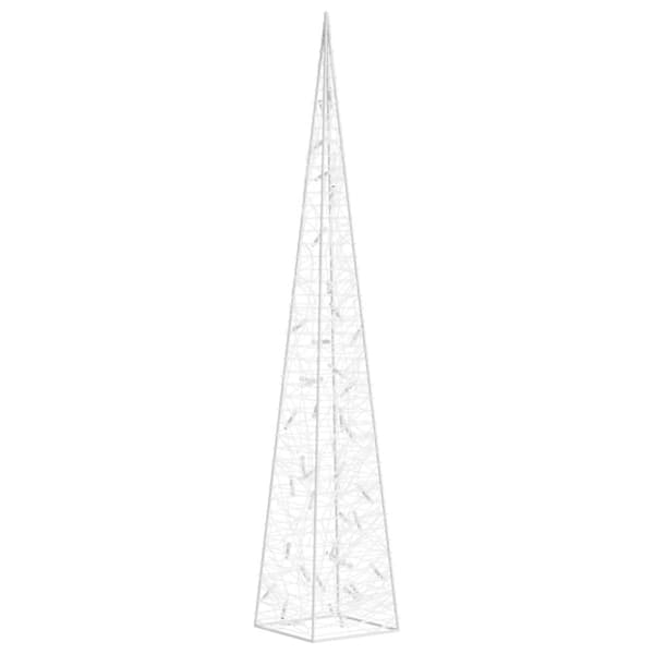 The Living Store LED-koristevalokartio kylmä valkoinen akryyli 90 cm - Jouluvalaistus