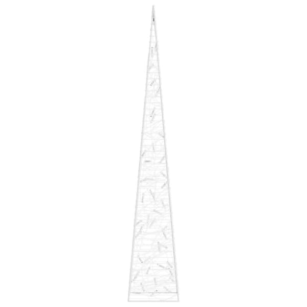 The Living Store LED-koristevalokartio kylmä valkoinen akryyli 90 cm - Jouluvalaistus