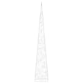 Pikkukuva 6 / 10: The Living Store LED-koristevalokartio kylmä valkoinen akryyli 90 cm -  Jouluvalaistus