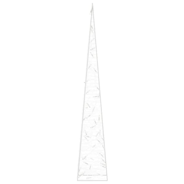 The Living Store LED-koristevalokartio kylmä valkoinen akryyli 90 cm - Jouluvalaistus