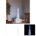 Pikkukuva 1 / 10: The Living Store LED-koristevalokartio kylmä valkoinen akryyli 90 cm -  Jouluvalaistus