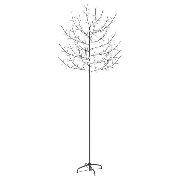 The Living Store Joulukuusi 220 lämpimän valkoista LED-valoa kirsikankukka 220cm -  Jouluvalaistus