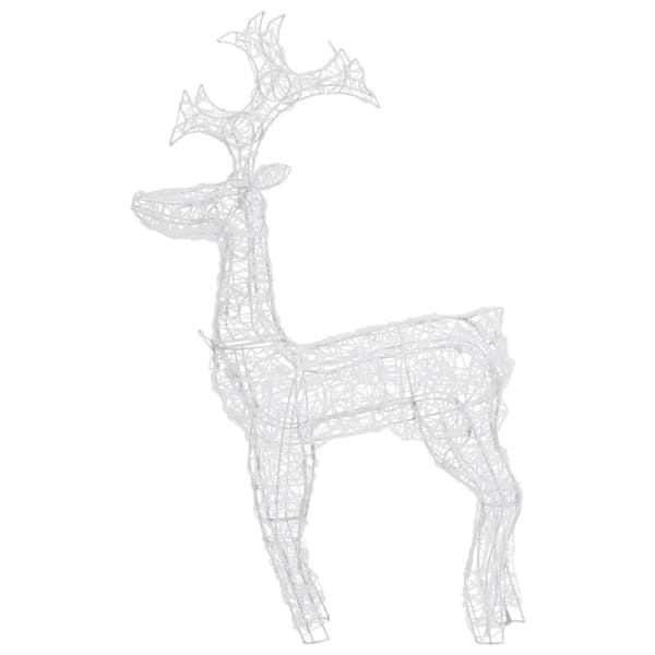 The Living Store julerensdyr 3 stk. 60x16x100 cm akryl - Julebelysning