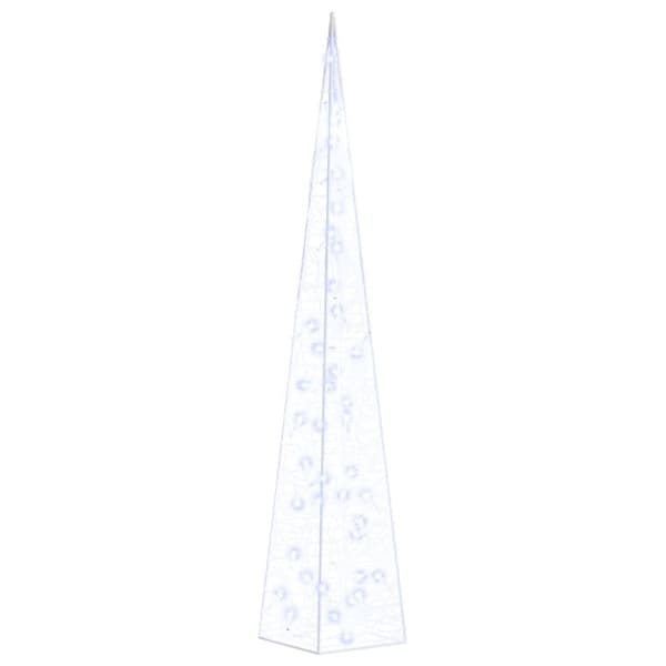 The Living Store LED koristevalokartio sininen akryyli 90 cm -  Jouluvalaistus
