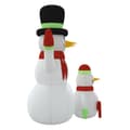 Miniatyrbild 6 av 11: The Living Store Uppblåsbara snögubbar med LEDs 500 cm -  Julbelysning
