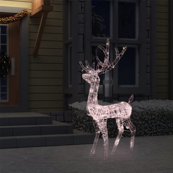 The Living Store Juldekoration ren akryl 140 LED 120 cm varmvit - Julbelysning