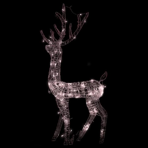 The Living Store Juldekoration ren akryl 140 LED 120 cm varmvit - Julbelysning