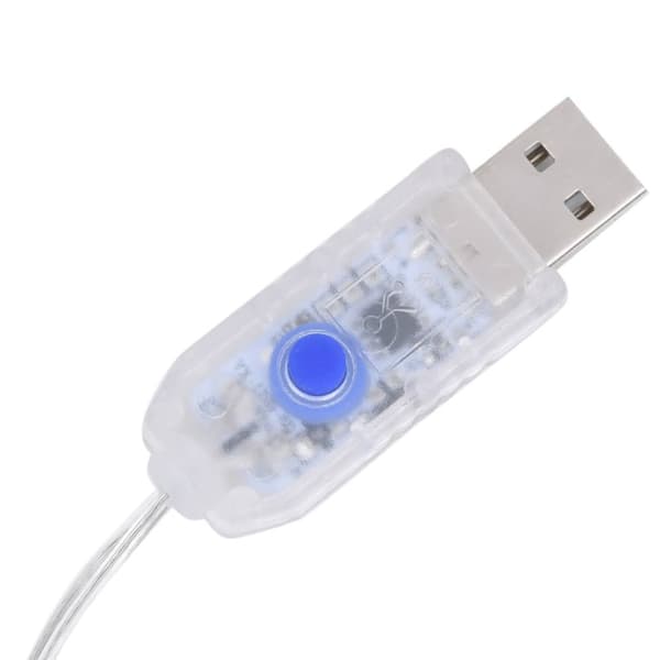 The Living Store Juldekoration ren akryl 140 LED 120 cm varmvit - Julbelysning