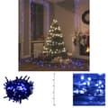 Miniatyrbillede 1 af 8: The Living Store LED-lyskæde 2000 LED'er 200 m PVC blå -  Julebelysning