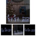 Pikkukuva 1 / 11: The Living Store Poro ja reki joulukoriste ulkokäyttöön 576 LED-valoa -  Jouluvalaistus