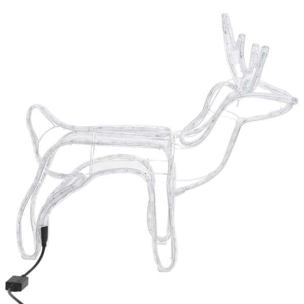 The Living Store julerensdyr 2 stk. 60x30x60 cm varmt hvidt lys -  Julebelysning