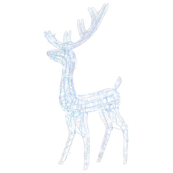 The Living Store Porojoulukoriste akryyli 140 LED-valoa 120 cm kylmä valkoinen - Jouluvalaistus