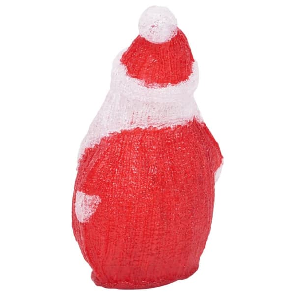 The Living Store julemand med LED-lys 28 cm indendørs/udendørs akryl -  Julebelysning