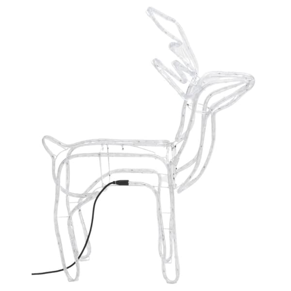 The Living Store Renfigur 2 st ljusslinga med varmvit 76x42x87 cm - Julbelysning