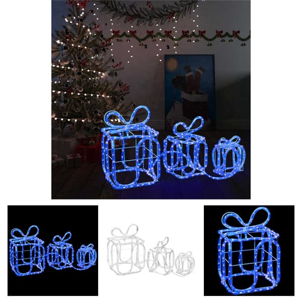 The Living Store Joulukoriste lahjapaketit 180 LED-valoa sisä-/ulkokäyttöön -  Jouluvalaistus