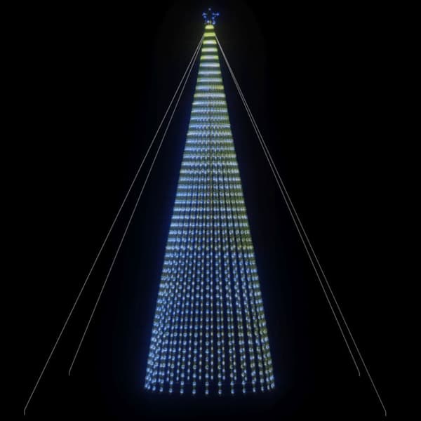 The Living Store Julgranskon 1544 LEDs blå 500 cm -  Julbelysning