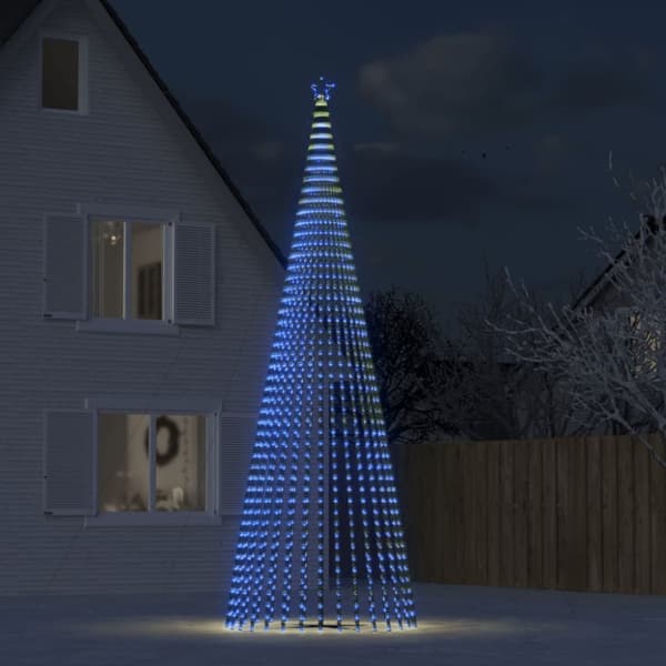 The Living Store Julgranskon 1544 LEDs blå 500 cm -  Julbelysning