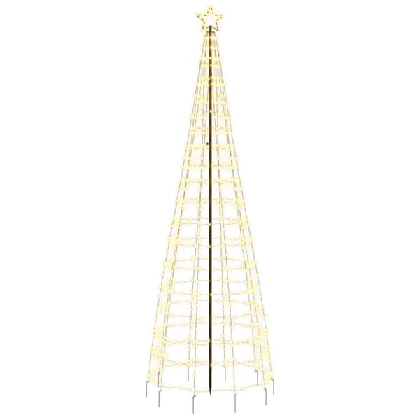 The Living Store Joulukuusi piikeillä 570 lämpimän valkoista LED-valoa 300 cm -  Jouluvalaistus