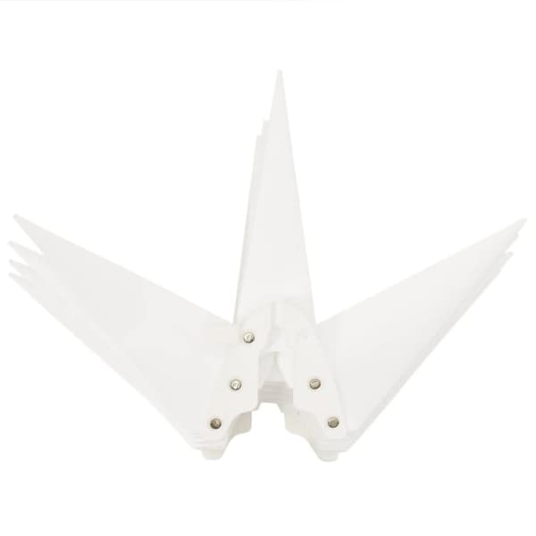 The Living Store Stjärna med LED-belysning vikbar vit 57 cm - Julbelysning