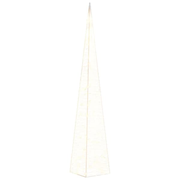 The Living Store Jouluvalokartio 60 LED-valoa lämmin valkoinen 120 cm akryyli -  Jouluvalaistus