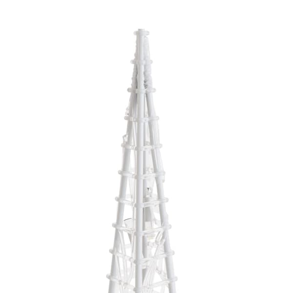 The Living Store Jouluvalokartio 60 LED-valoa lämmin valkoinen 120 cm akryyli -  Jouluvalaistus