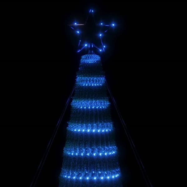 The Living Store Joulukuusi kartio 688 sinistä LED-valoa 300 cm -  Jouluvalaistus