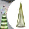 Miniatyrbillede 3 af 11: The Living Store lysende juletræ 688 LED'er 300 cm farverigt lys -  Julebelysning