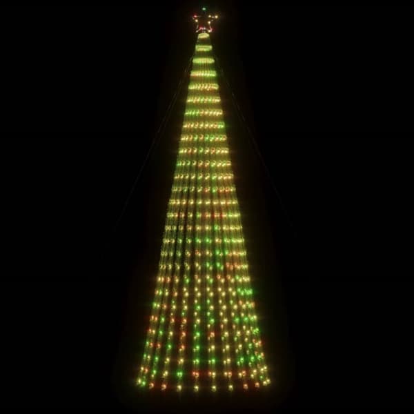 The Living Store lysende juletræ 688 LED'er 300 cm farverigt lys -  Julebelysning