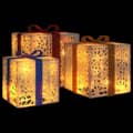 Pikkukuva 4 / 11: The Living Store Valaistut joululahjat 3 kpl 64 lämpimän valkoista LED-valoa -  Jouluvalaistus