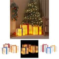 Pikkukuva 1 / 11: The Living Store Valaistut joululahjat 3 kpl 64 lämpimän valkoista LED-valoa -  Jouluvalaistus