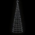 Miniatyrbillede 4 af 11: The Living Store lysende juletræ med spyd 570 LED'er 300 cm koldt hvidt lys -  Julebelysning