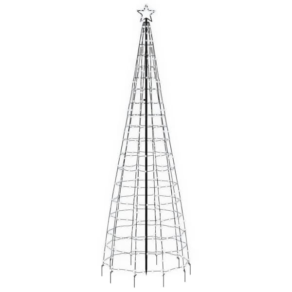 The Living Store lysende juletræ med spyd 570 LED'er 300 cm koldt hvidt lys -  Julebelysning