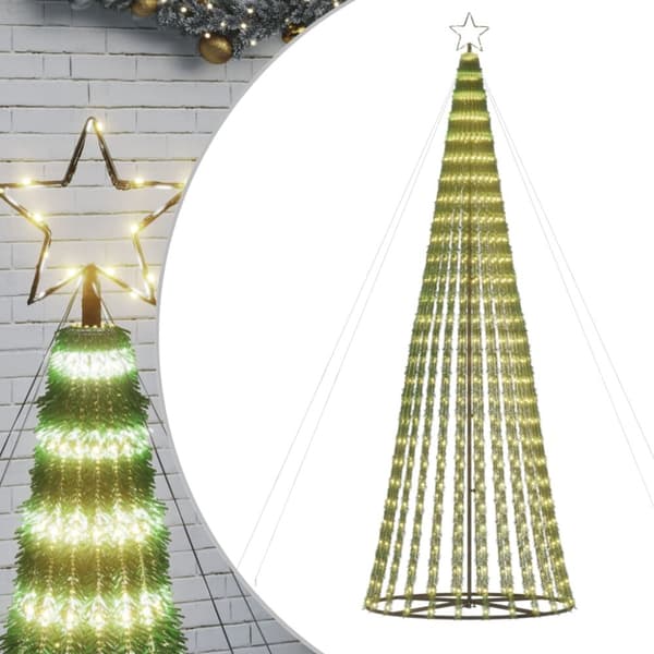 The Living Store Joulukuusi kartio 688 lämpimän valkoista LED-valoa 300 cm -  Jouluvalaistus