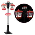 Pikkukuva 3 / 11: Jouluvalaistus - Living Jouluinen katuvalaisin joulupukilla musta ja pun. 188 cm PVC