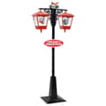 Pikkukuva 2 / 11: Jouluvalaistus - Living Jouluinen katuvalaisin joulupukilla musta ja pun. 188 cm PVC