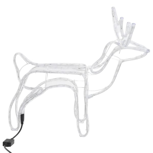Julebelysning - Living julerensdyr 3 stk. 60x30x60 cm varmt hvidt lys