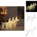 Miniatyrbillede 1 af 9: Julebelysning - Living julerensdyr 3 stk. 60x30x60 cm varmt hvidt lys