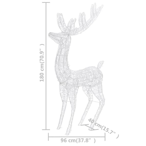 Jouluvalaistus - Living XXL Jouluporo akryyli 250 LED-valoa 180 cm sininen