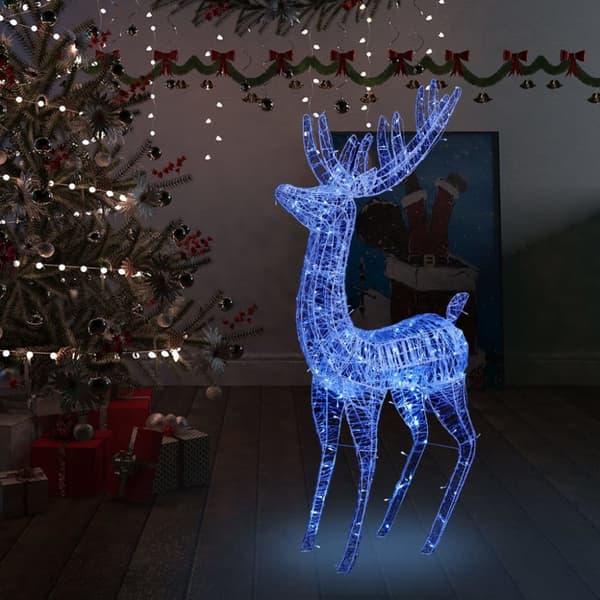 Jouluvalaistus - Living XXL Jouluporo akryyli 250 LED-valoa 180 cm sininen