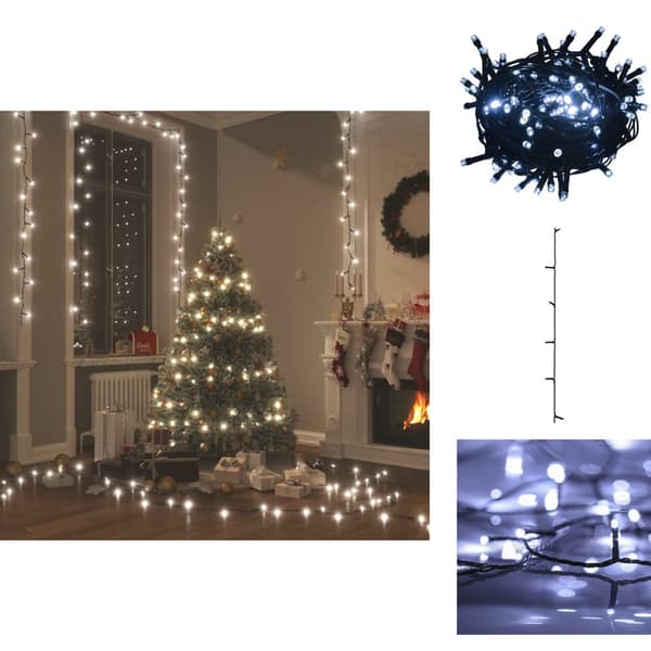 Julebelysning - Living LED-lyskæde med 150 LED'er 15 m PVC koldt hvidt lys