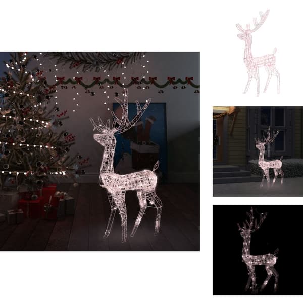 Julbelysning - Living Juldekoration ren akryl 140 LED 120 cm varmvit