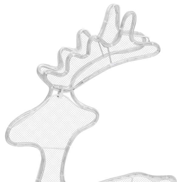 Julbelysning - Living Juldekoration ren mesh 306 LED 60x24x89cm