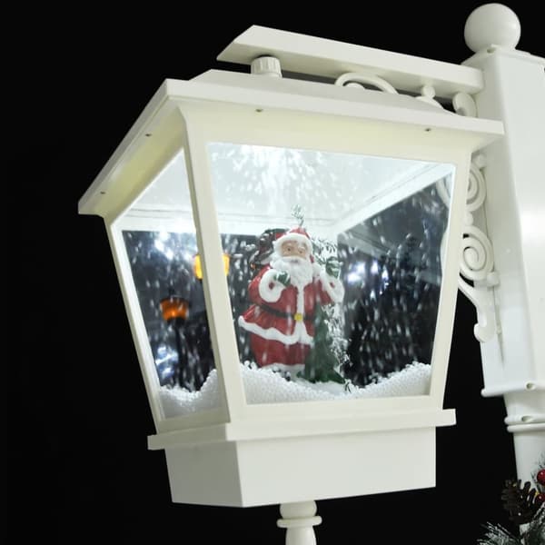 Jouluvalaistus - Living Jouluinen katuvalaisin joulupukilla valk./pun. 81x40x188 cm PVC