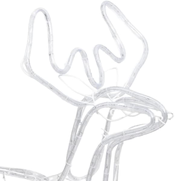 Julbelysning - Living Renfigur 3 st ljusslinga med varmvit 76x42x87 cm