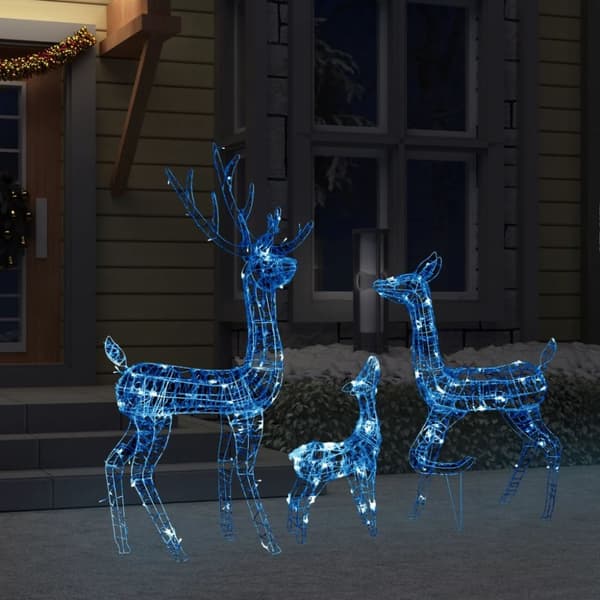 Jouluvalaistus - Living Poroperhe joulukoriste akryyli 300 LED-valoa sininen