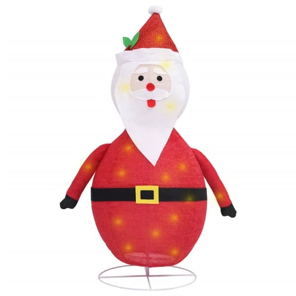Julbelysning - Living Dekorativ jultomte med LED lyxigt tyg 60 cm