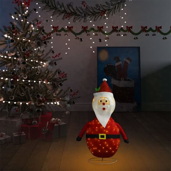 Julbelysning - Living Dekorativ jultomte med LED lyxigt tyg 60 cm